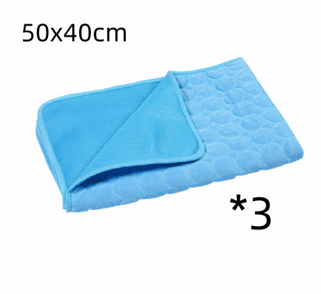 Summer Cooling Pet Sleeping Ice Silk Mat