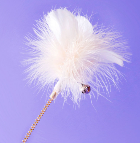 Collar Feather Funny Cat Stick With Bell Tied Neck Selfhealing Bite Resistant Kitten Toy