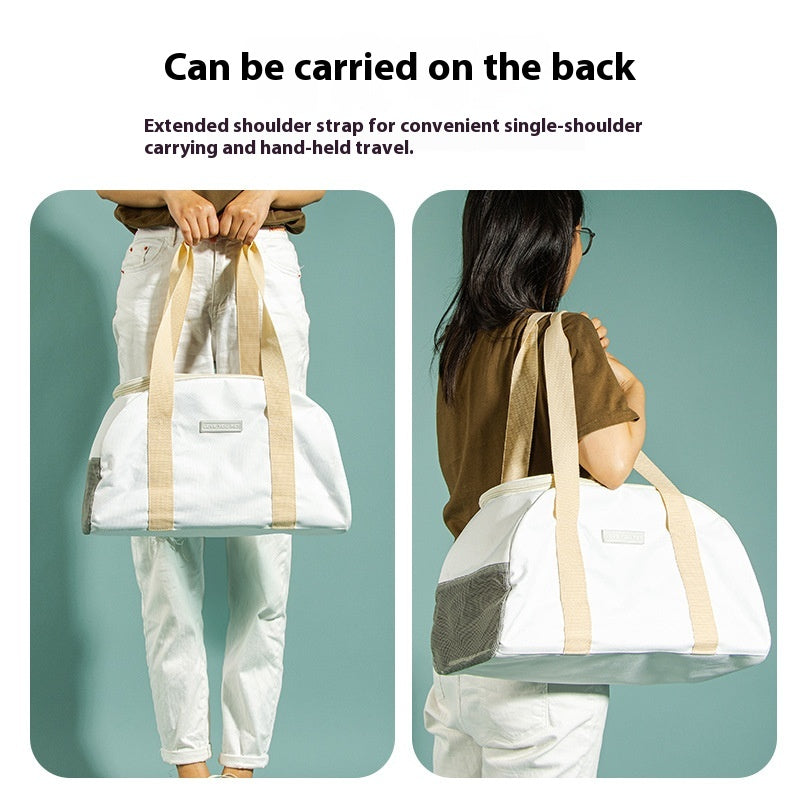 One Shoulder Cat Bag Breathable Lightweight Washable Portable Large Capacity