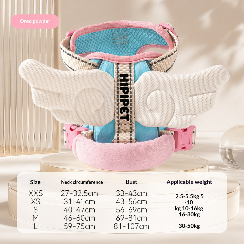 Angel Wings Dog Leash Outdoor Vest-Style Harness