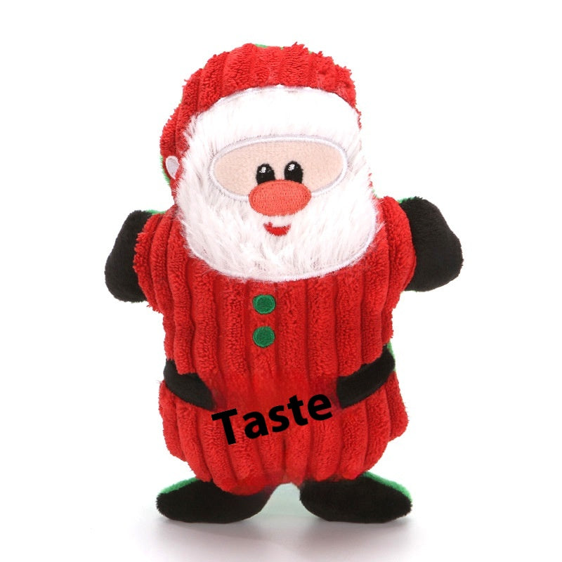Pet Toy Christmas Suit Tear-resistant Plush Sounding Cat And Dog