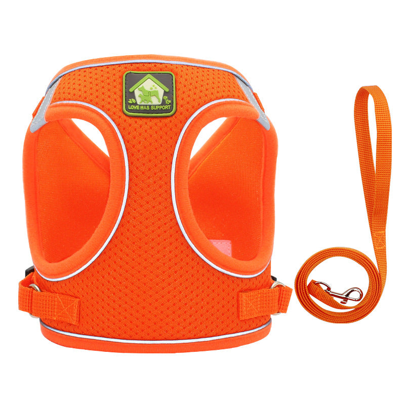 Cat Harness And Leash, Escape Proof Adjustable Vest Harness For Cats, Breathable Reflective Strip Soft Walking Vest For Small Medium Large Cats