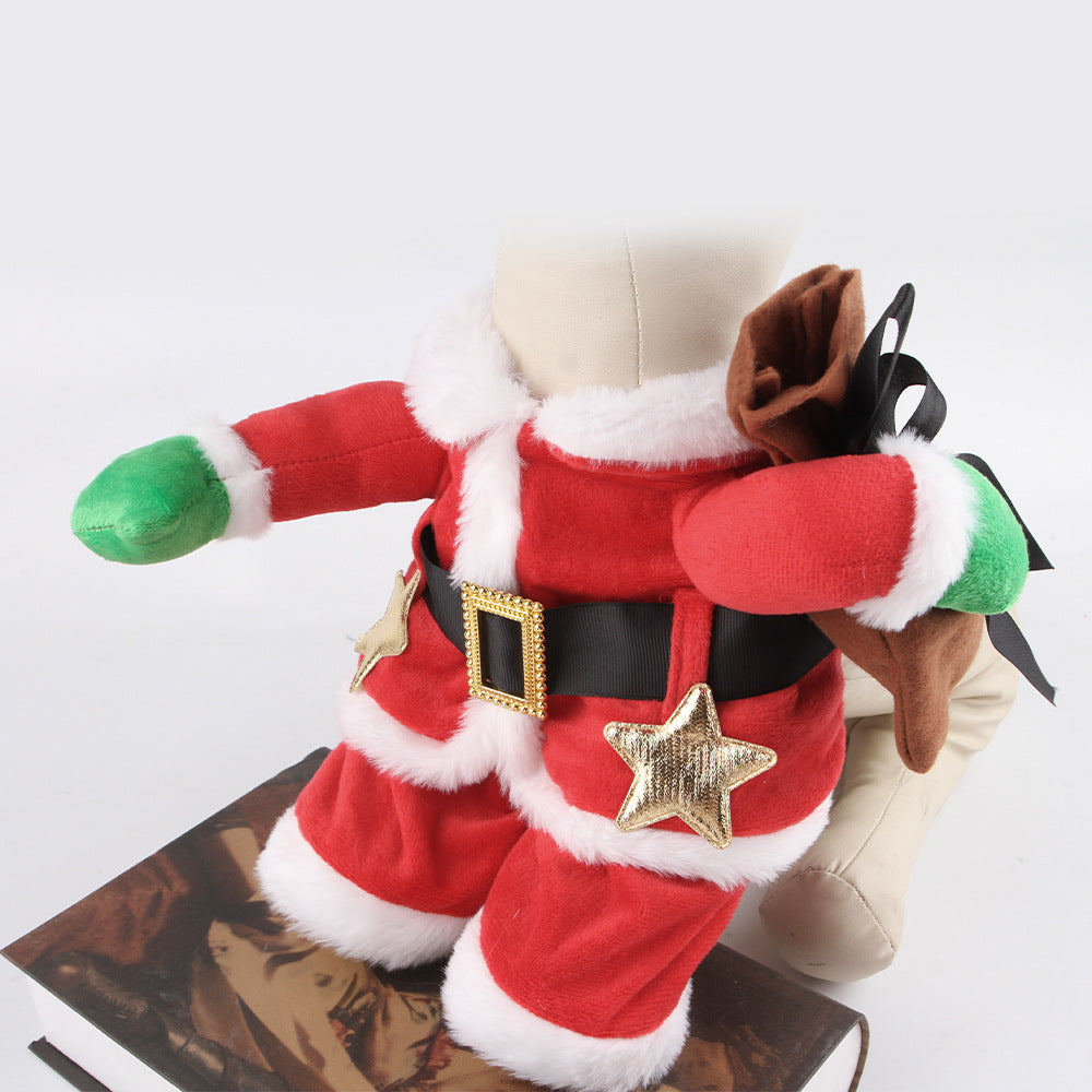 Santa Claus Costume For Cats And Dogs Pet Outfit