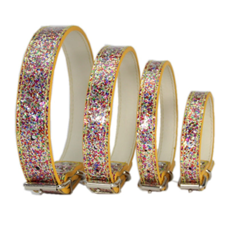 Pet Cat And Dog Retractable Collar Shiny Diamond
