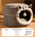 Warm Enclosed Bed All-Season Safe Hideaway For Cats Small Pet Bed Winter Cat Bed