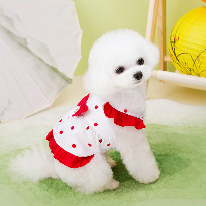 Pet Dog Cat Thin Skirt