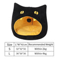 Soft Warm Cat Bed Cat Shape Design Pet House Cat Kennel Cozy Bed For Small Dog Kitten Basket For Halloween Decor