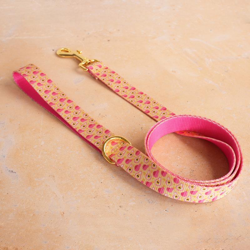 Nylon-look Dog Collar With Pet Print