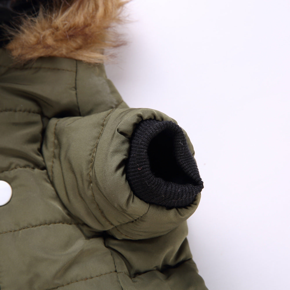 Dog Winter Clothing Coat Reflective Cotton