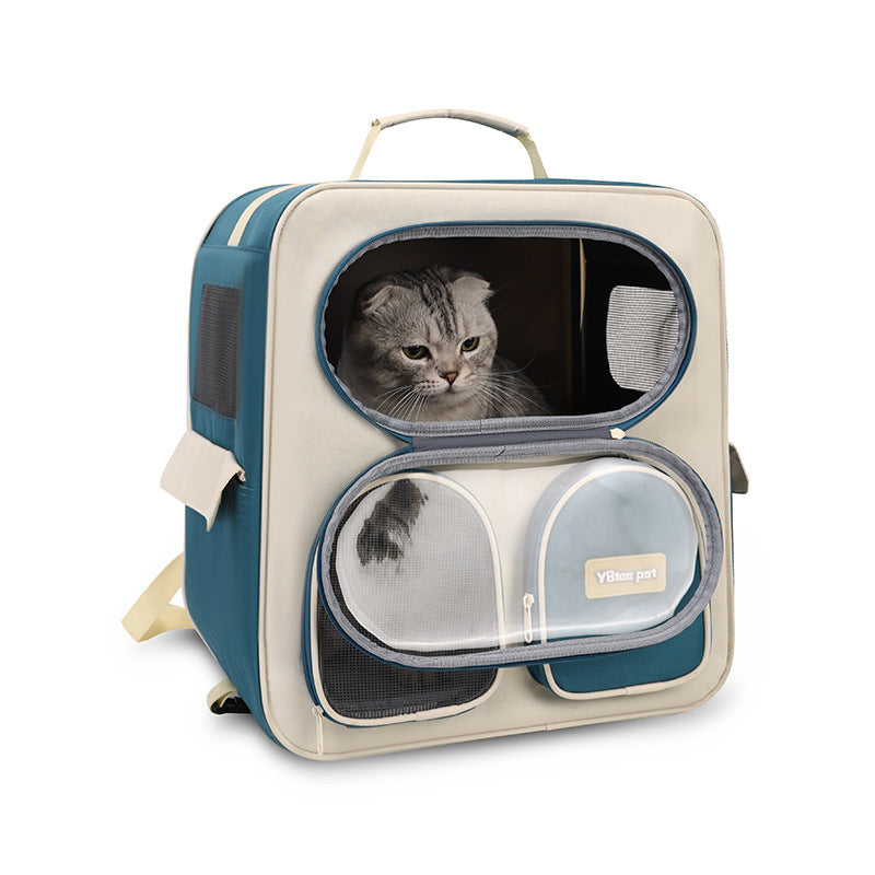 Pet Carrier Backpack Trolley For Cats And Dogs