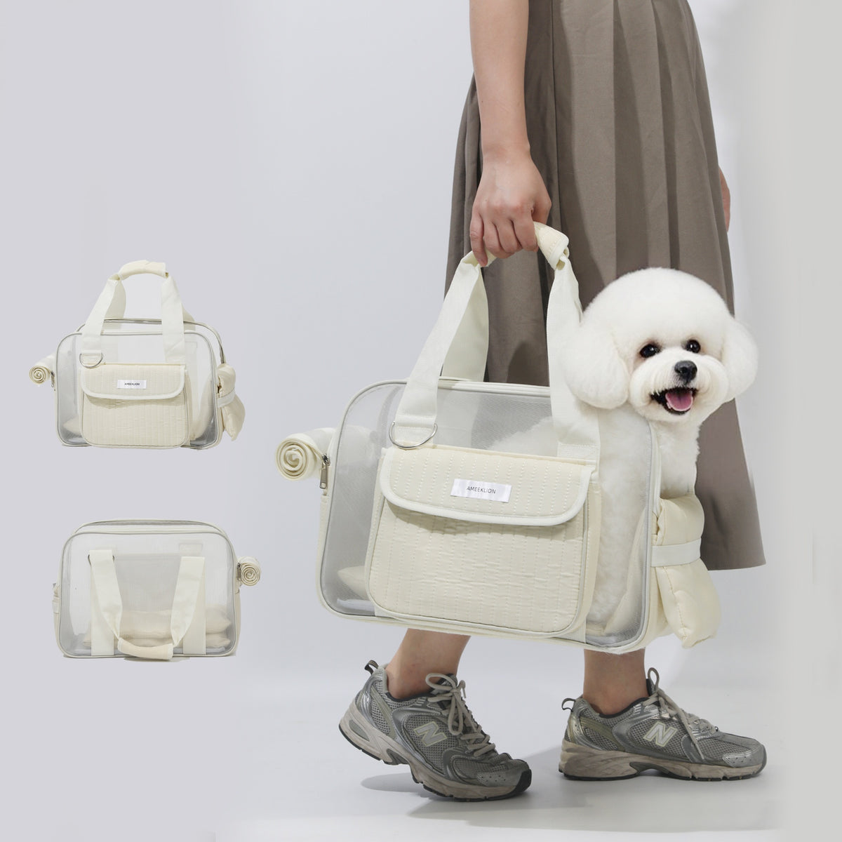 Cute Fashionable And Simple Breathable Pet Carrier For Cats And Dogs
