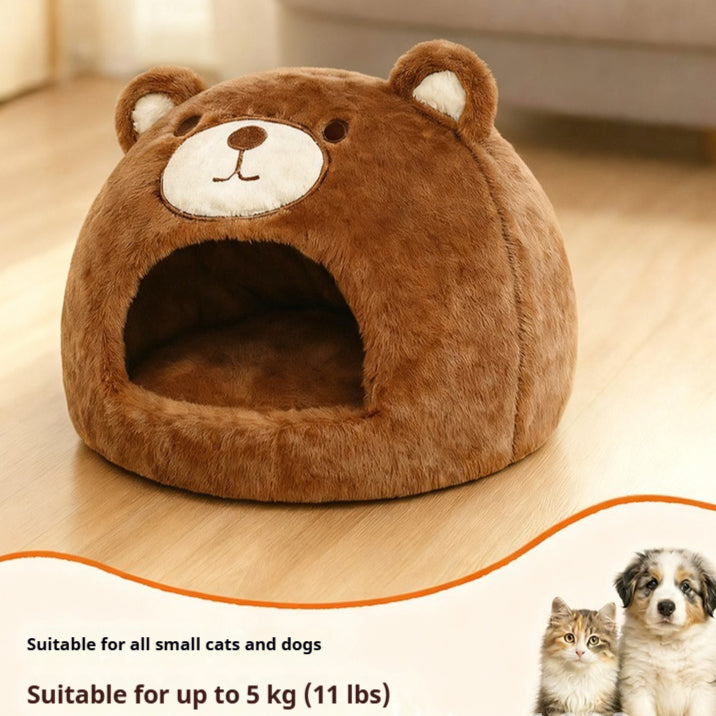 Cat Nest Winter Warm Closed Sleeping Kennel Four Seasons Universal