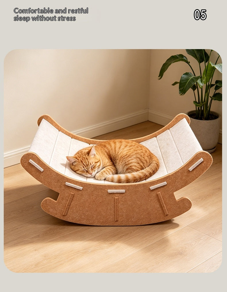 Cat & Dog Rocking Chair Scratcher, Wear-Resistant & Durable