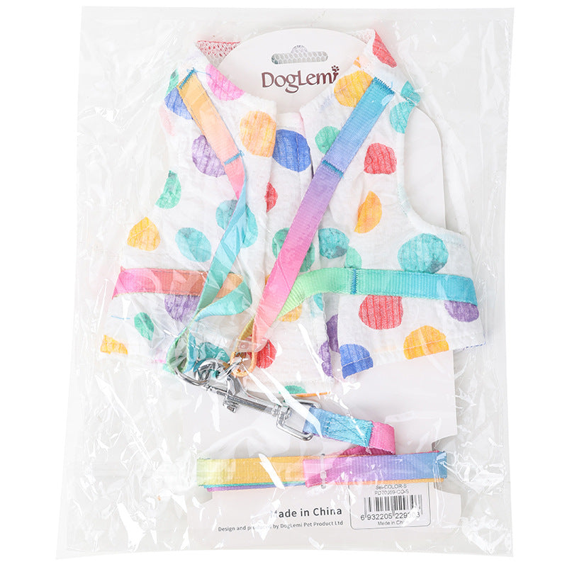 Pet Small Or Medium Sized Dog On A Chested Leash