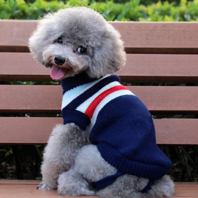 Manufacturers Selling Dog Clothes Pet Dogsweater Sweater Knitted Winter Clothes Teddy Bichon Puppy