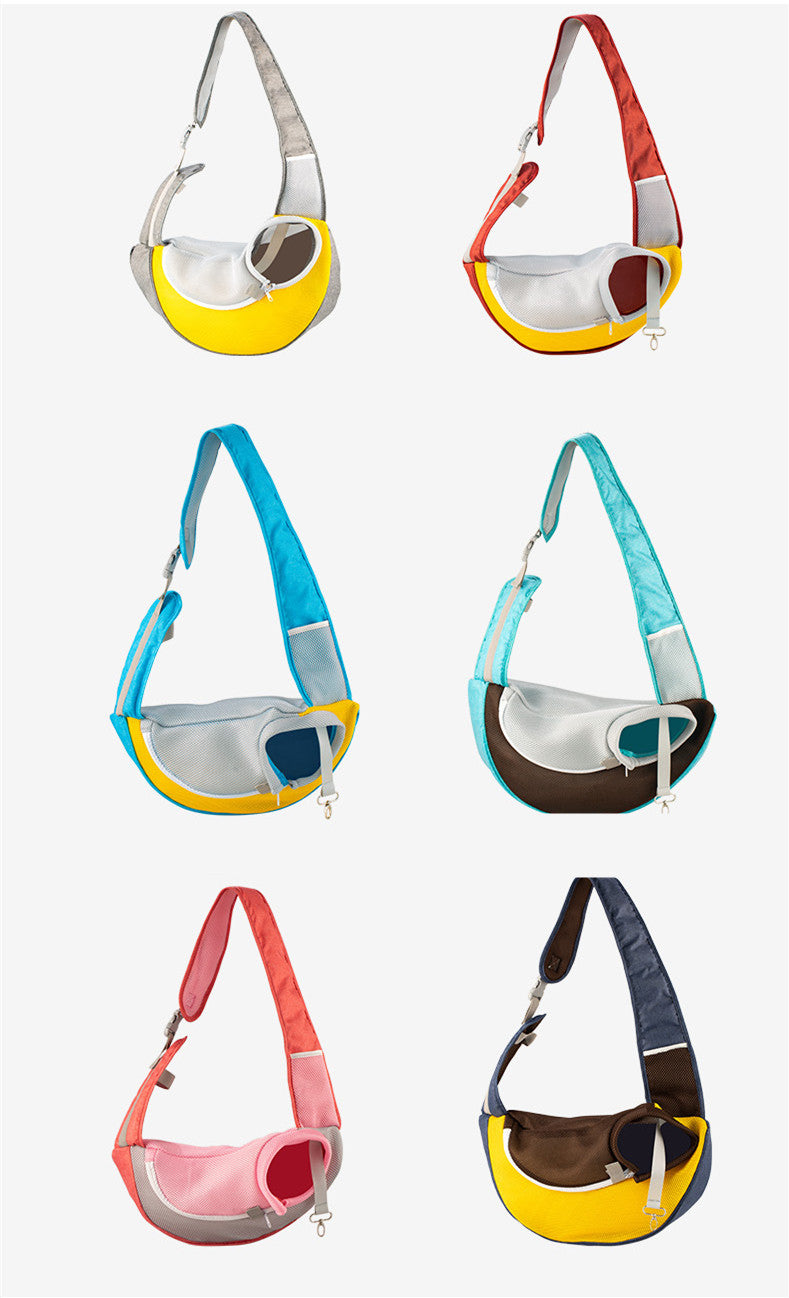 Pet Backpack Breathable Mesh Portable Shoulder Bag