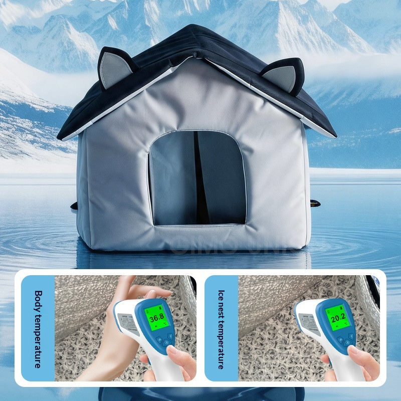 Summer Cooling Air-conditioned Cat Bed Outdoor Stray Cat House