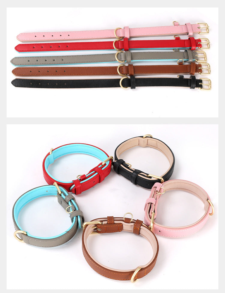 Lychee Pattern Dog Collar Diving Cotton Anti-strangulation