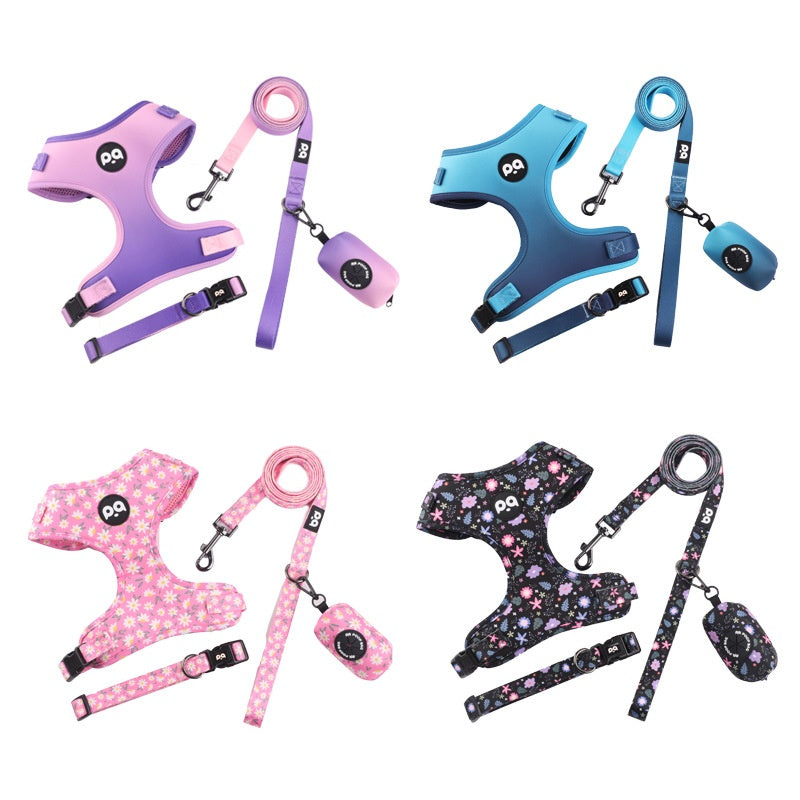 Pet Dog Hand Holding Rope Strap Suit