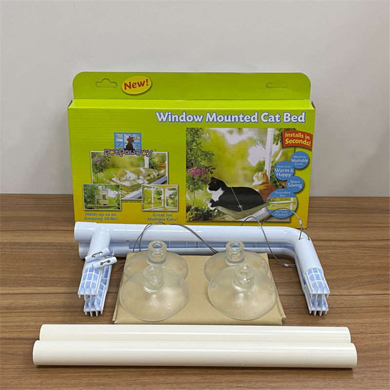 Cat Hammock Suction Cup Hanging Nest Pet Bed Removable And Washable