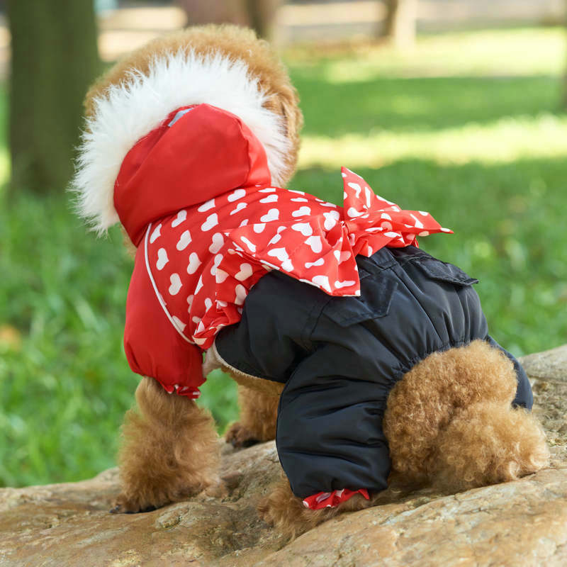 Four-legged Pet Dog Thickened Winter Clothes