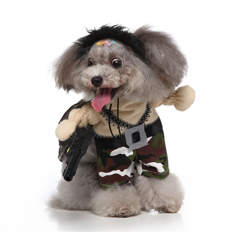 Cosplay Pet Supplies Stand Up Funny Dog Clothes Upright