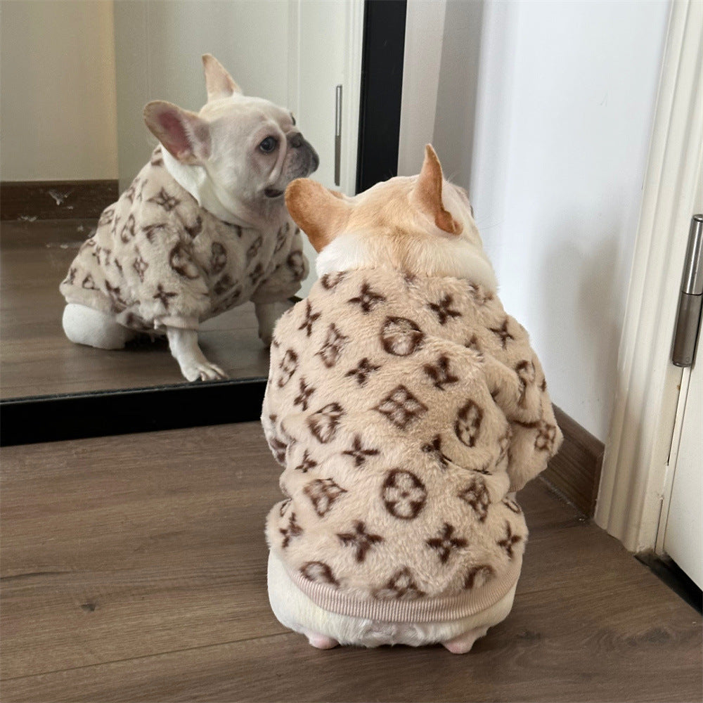 Dog Clothes Fleece Lined Padded Warm Keeping Corgi And Shiba Inu Jarre Aero Bull
