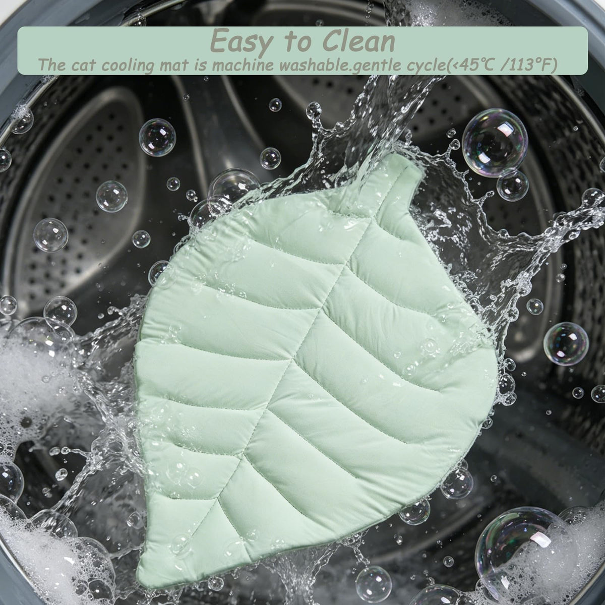 Cat Cooling Mat Cat Leaf Bed Mat Comfortable Soft Fabric Breathable Cozy For All Seasons Ideal For Cats Small Pets