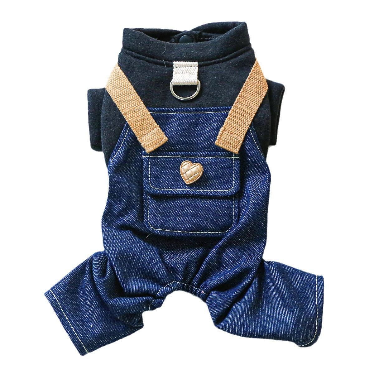 Small And Medium-sized Dogs With Traction Rope Buckle Four-leg Punk Suspender Pants