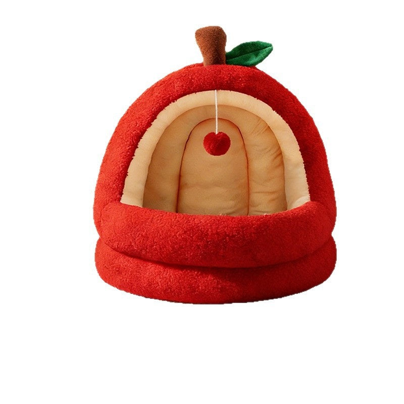 Christmas Cat Bed, Winter Warm Sleeping Mat, Thickened Design
