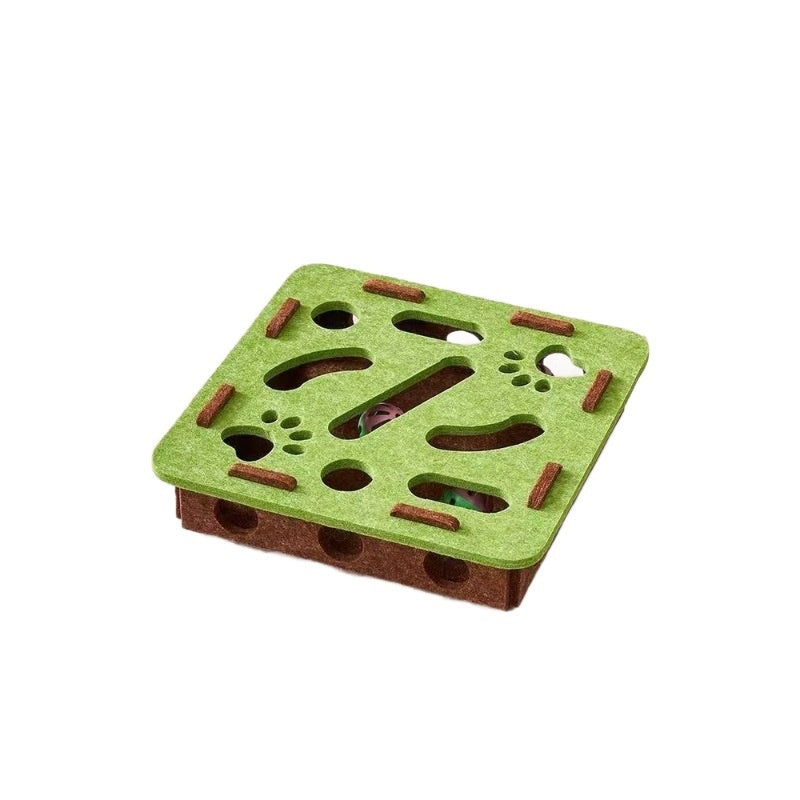 Cat Toy Self-Hi Relieving Stuffy Artifact Hole Felt Box