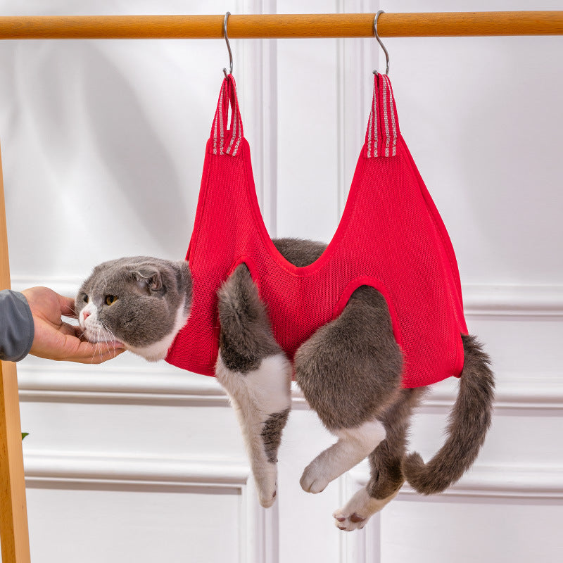 Hanging Hammock For Trimming Cats And Dogs Nails