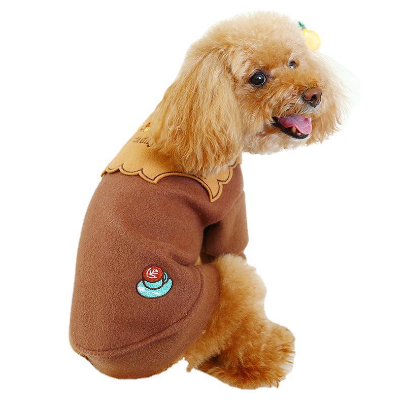 Teddy dog clothes new winter pet supplies woolen sweater thick section