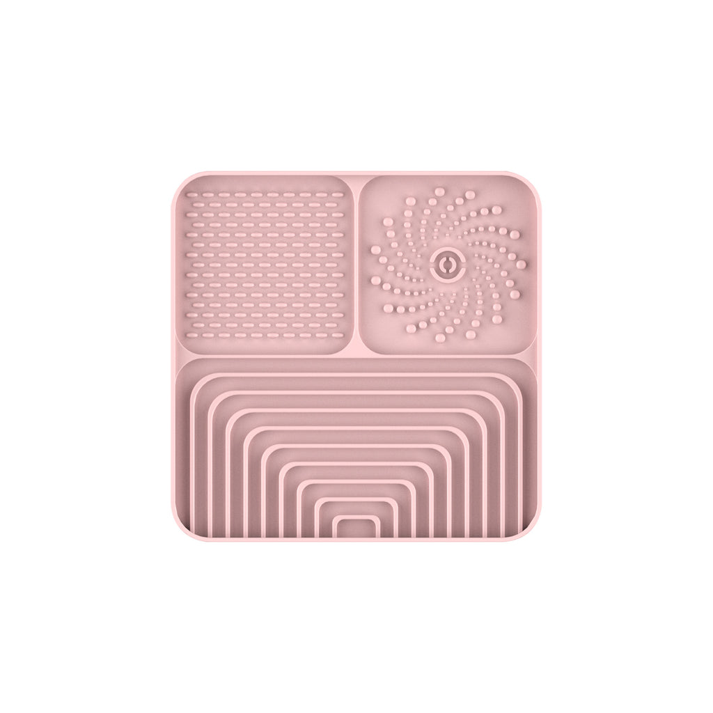 Slow Food Mat For Dogs And Cats, Anti-choking Pad With Suction Cup, Square, Silicone, For Licking