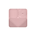 Slow Food Mat For Dogs And Cats, Anti-choking Pad With Suction Cup, Square, Silicone, For Licking