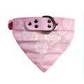 Pet Fashion Print Collar Triangle Saliva Towel