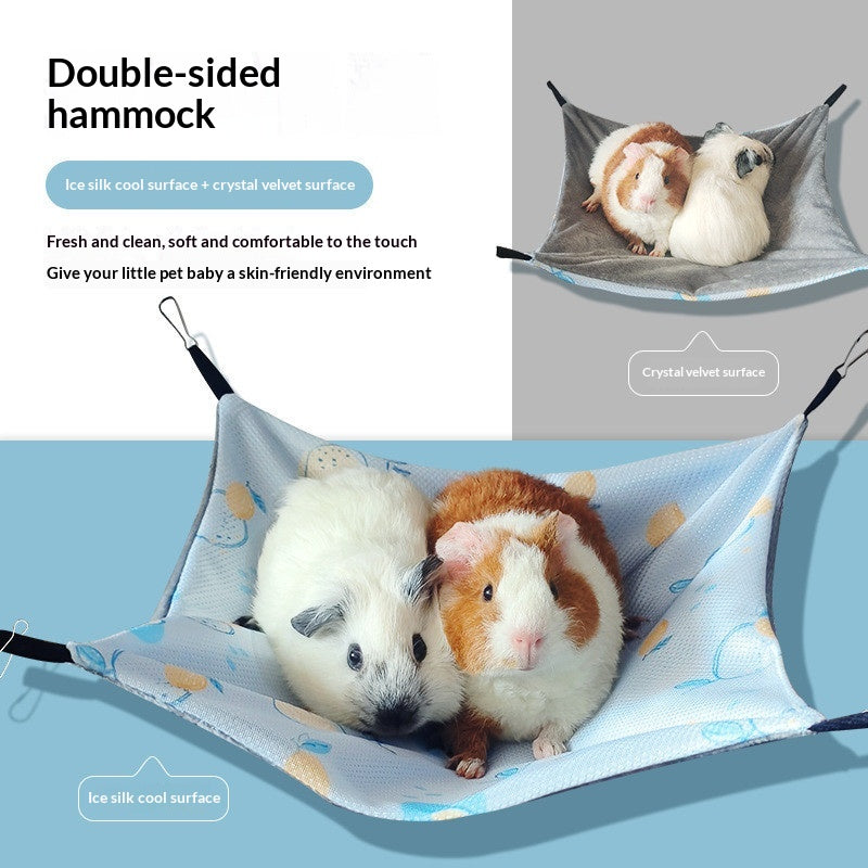 Breathable Ice-Silk Single-Layer Hammock For Small Pets