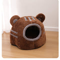 Semi-closed Design Bear Head Cat Nest Detachable Autumn And Winter Warm Thickened