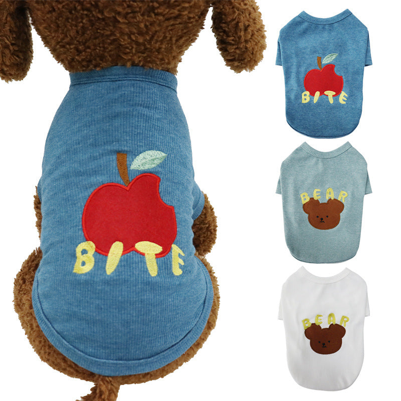 T-shirt Bichon Schnauzer Small Dog T-shirt Vest Pet Clothes