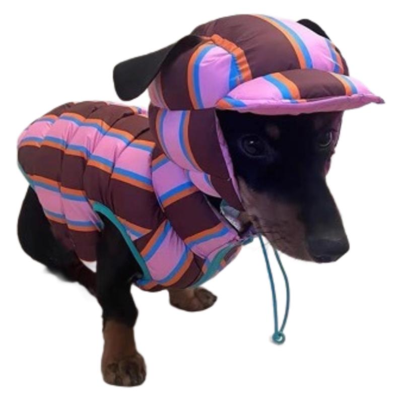 Autumn And Winter Pet Striped Vest
