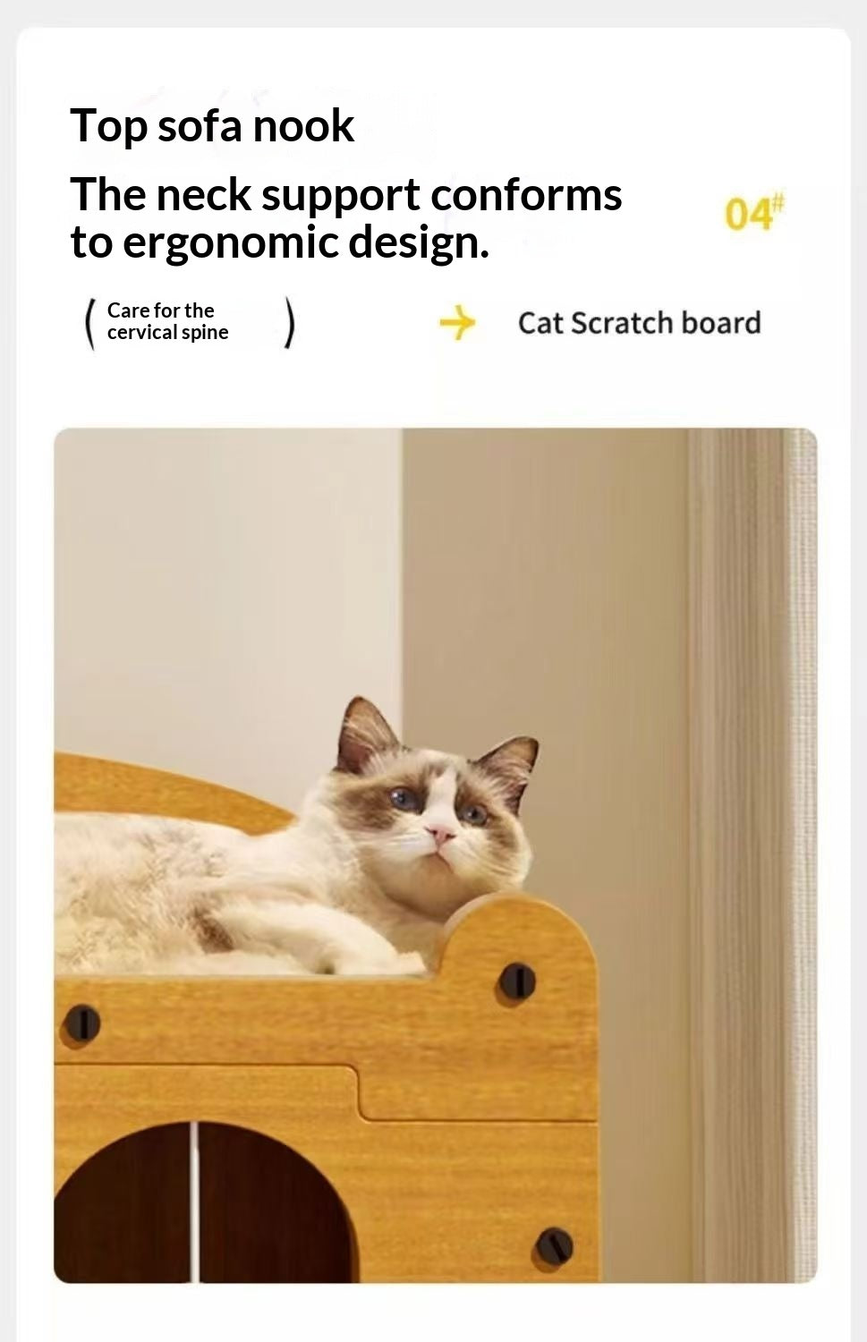 Corrugated Cardboard Single-door Cat Box