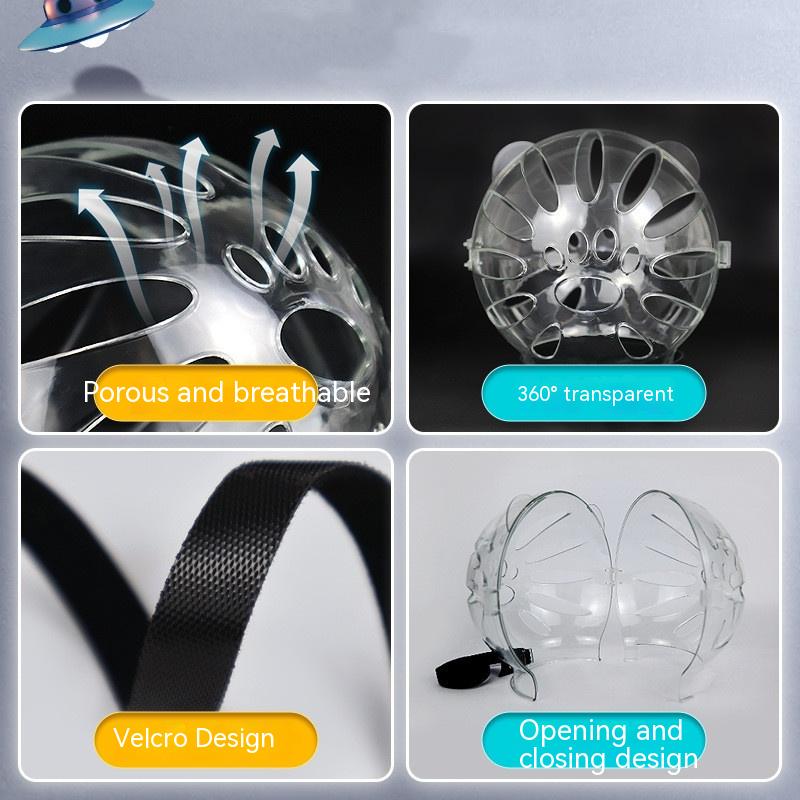 Cat Space Head Cover Muzzle Anti-bite Collar Headgear