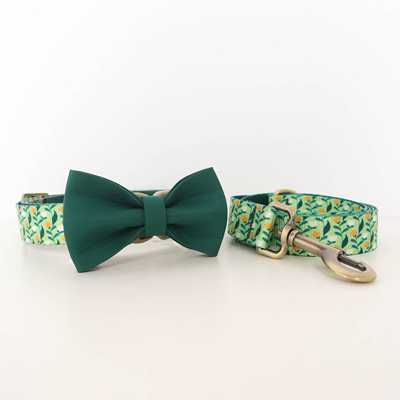 Series Knitted Collar Set With Flowers