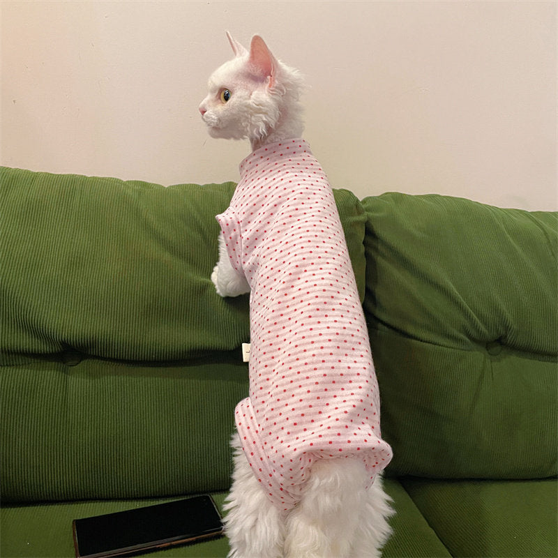 Hairless Cat Clothing Summer Air-conditioning Outfit Soft Four-legged Vest