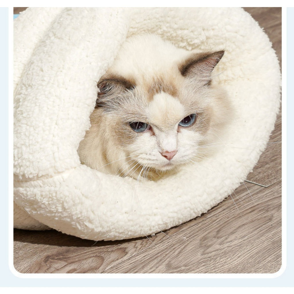 Thickened Cute Cartoon Enclosed Cat Sleeping Bag For Autumn Winter