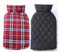 Tartan dog clothes a waterproof dog suit jacket coat outdoor goods