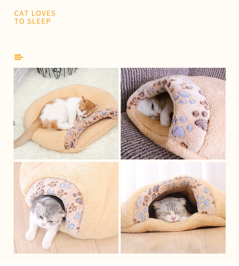 Cat sleeping bag for all seasons