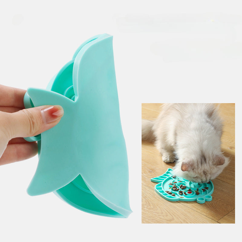 Slow Feeder Pet Slow Food Bowl Dog Feeder Licking Pad Cat Bowl Dog Basin Pet Feeder TPR Convenient To Carry