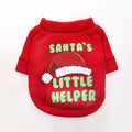 Warm-keeping And Cold-proof Fleece-lined Pet Crew Neck Sweater