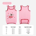 Cherry-embroidered Polar-fleece Dog Romper Sweater Pet Apparel